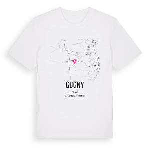 Gugny karta t-shirt – ekologisk bomull t-shirt från Pinshirt