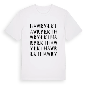 Hawryłki ordlek t-shirt – ekologisk bomull t-shirt från Pinshirt