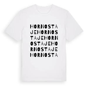 Hornostaje ordlek t-shirt – ekologisk bomull t-shirt från Pinshirt