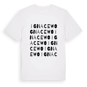 Ignacewo ordlek t-shirt – ekologisk bomull t-shirt från Pinshirt