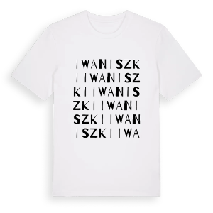 Iwaniszki ordlek t-shirt – ekologisk bomull t-shirt från Pinshirt