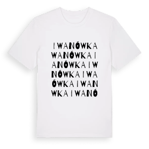 Iwanówka ordlek t-shirt – ekologisk bomull t-shirt från Pinshirt