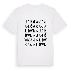 Jałówka ordlek t-shirt – ekologisk bomull t-shirt från Pinshirt