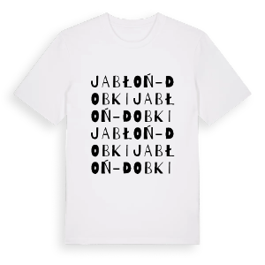 Jabłoń-Dobki ordlek t-shirt – ekologisk bomull t-shirt från Pinshirt