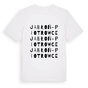 Jabłoń-Piotrowce ordlek t-shirt – ekologisk bomull t-shirt från Pinshirt