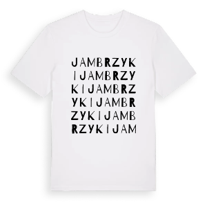 Jambrzyki ordlek t-shirt – ekologisk bomull t-shirt från Pinshirt
