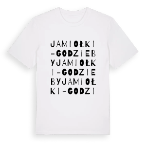 Jamiołki-Godzieby ordlek t-shirt – ekologisk bomull t-shirt från Pinshirt