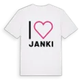 Jag älskar Janki t-shirt stort tryck