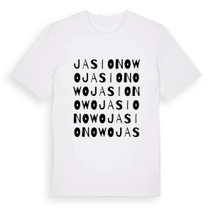 Jasionowo ordlek t-shirt – ekologisk bomull t-shirt från Pinshirt