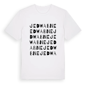 Jedwabne ordlek t-shirt – ekologisk bomull t-shirt från Pinshirt