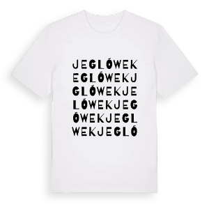 Jeglówek ordlek t-shirt – ekologisk bomull t-shirt från Pinshirt