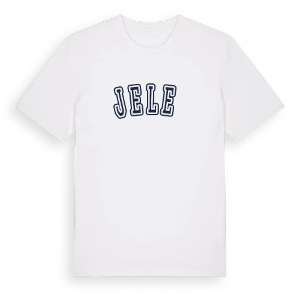 Jeleń college t-shirt – ekologisk bomull t-shirt från Pinshirt