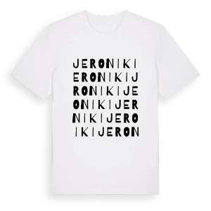 Jeroniki ordlek t-shirt – ekologisk bomull t-shirt från Pinshirt
