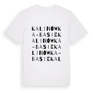 Kalinówka-Basie ordlek t-shirt – ekologisk bomull t-shirt från Pinshirt