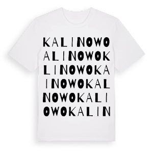 Kalinowo ordlek t-shirt – ekologisk bomull t-shirt från Pinshirt