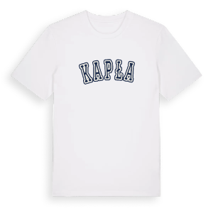 Kapłań college t-shirt – ekologisk bomull t-shirt från Pinshirt