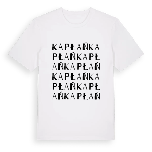 Kapłań ordlek t-shirt – ekologisk bomull t-shirt från Pinshirt