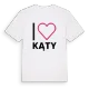 Jag älskar Kąty t-shirt stort tryck