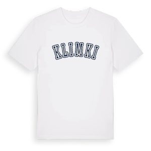 Klimki college t-shirt – ekologisk bomull t-shirt från Pinshirt