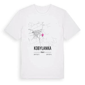Kobylanka karta t-shirt – ekologisk bomull t-shirt från Pinshirt