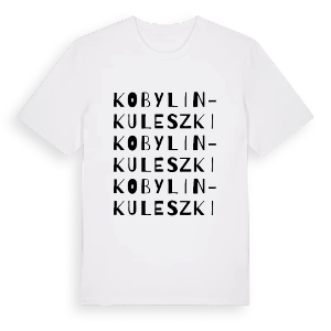 Kobylin-Kuleszki ordlek t-shirt – ekologisk bomull t-shirt från Pinshirt