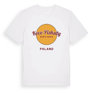 Koce-Piskuły cirkel t-shirt – ekologisk bomull t-shirt från Pinshirt