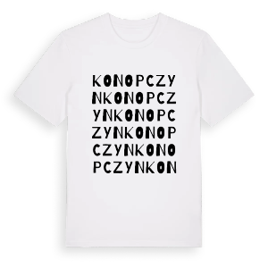 Konopczyn ordlek t-shirt – ekologisk bomull t-shirt från Pinshirt