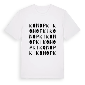 Konopki ordlek t-shirt – ekologisk bomull t-shirt från Pinshirt
