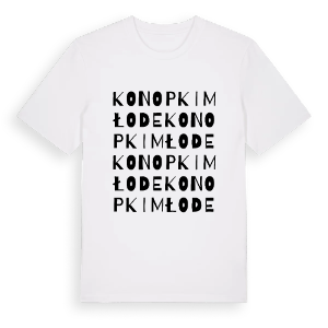 Konopki Młode ordlek t-shirt – ekologisk bomull t-shirt från Pinshirt