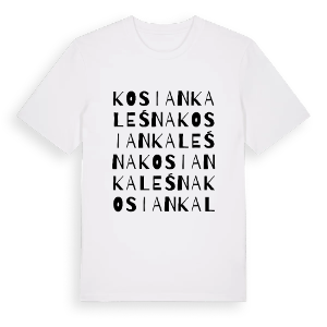 Kosianka Leśna ordlek t-shirt – ekologisk bomull t-shirt från Pinshirt