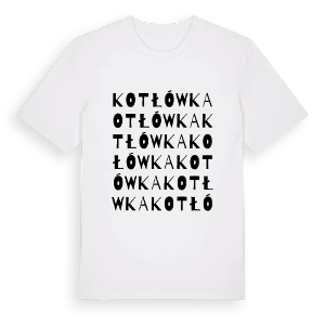 Kotłówka ordlek t-shirt – ekologisk bomull t-shirt från Pinshirt
