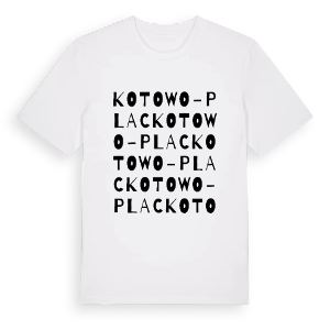 Kotowo-Plac ordlek t-shirt – ekologisk bomull t-shirt från Pinshirt