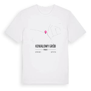 Kowalowy Gród karta t-shirt – ekologisk bomull t-shirt från Pinshirt