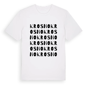Krosno ordlek t-shirt – ekologisk bomull t-shirt från Pinshirt
