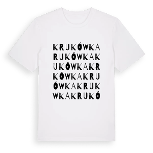 Krukówka ordlek t-shirt – ekologisk bomull t-shirt från Pinshirt