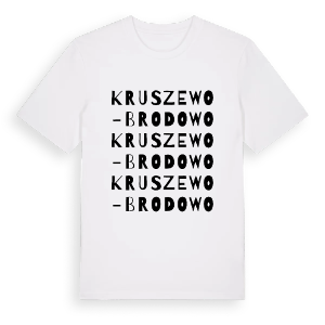 Kruszewo-Brodowo ordlek t-shirt – ekologisk bomull t-shirt från Pinshirt