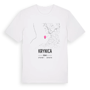 Krynica karta t-shirt – ekologisk bomull t-shirt från Pinshirt