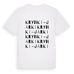 Krynki-Jarki ordlek t-shirt – ekologisk bomull t-shirt från Pinshirt
