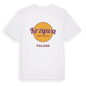 Krzywa cirkel t-shirt – ekologisk bomull t-shirt från Pinshirt