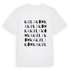 Kulikówka ordlek t-shirt – ekologisk bomull t-shirt från Pinshirt