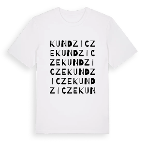 Kundzicze ordlek t-shirt – ekologisk bomull t-shirt från Pinshirt