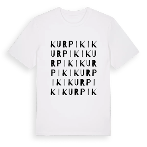 Kurpiki ordlek t-shirt – ekologisk bomull t-shirt från Pinshirt