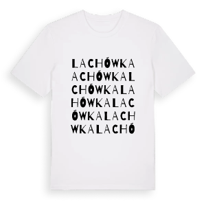 Lachówka ordlek t-shirt – ekologisk bomull t-shirt från Pinshirt