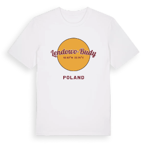 Lendowo-Budy cirkel t-shirt – ekologisk bomull t-shirt från Pinshirt
