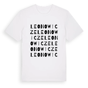 Leonowicze ordlek t-shirt – ekologisk bomull t-shirt från Pinshirt