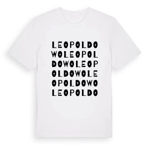 Leopoldowo ordlek t-shirt – ekologisk bomull t-shirt från Pinshirt