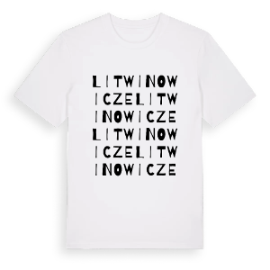 Litwinowicze ordlek t-shirt – ekologisk bomull t-shirt från Pinshirt