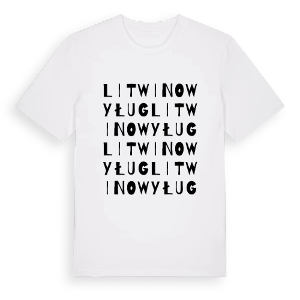 Litwinowy Ług ordlek t-shirt – ekologisk bomull t-shirt från Pinshirt
