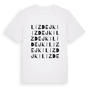 Lizdejki ordlek t-shirt – ekologisk bomull t-shirt från Pinshirt