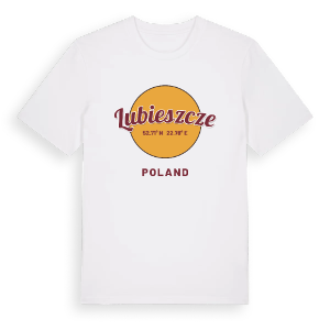 Lubieszcze cirkel t-shirt – ekologisk bomull t-shirt från Pinshirt